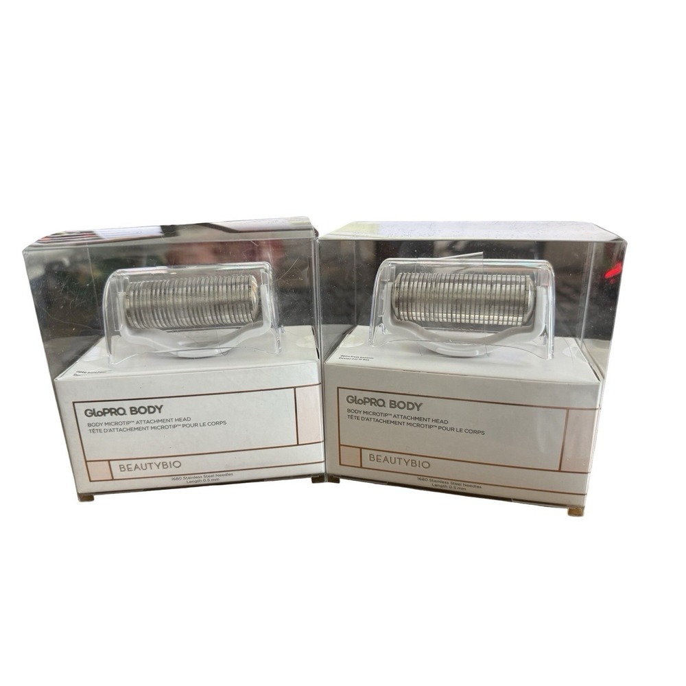 2 NEW BeautyBio GloPRO BODY Replacement MicroTip Attachment Head Sealed